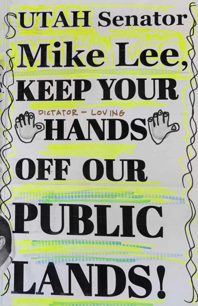 Utah senator Mike Lee, keep your hands off our public lands. 