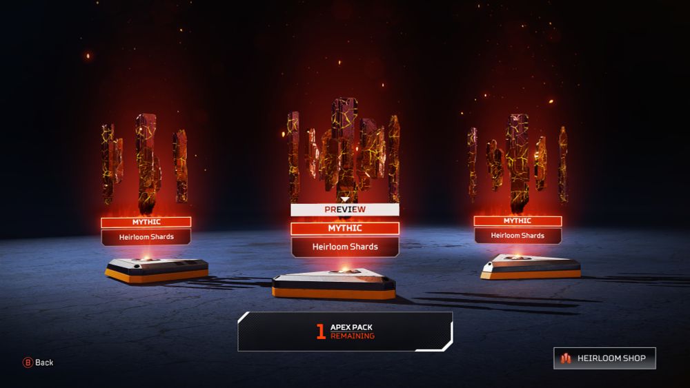 Apex legends heirloom shards