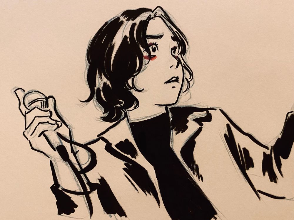 gerard way marker doodle 