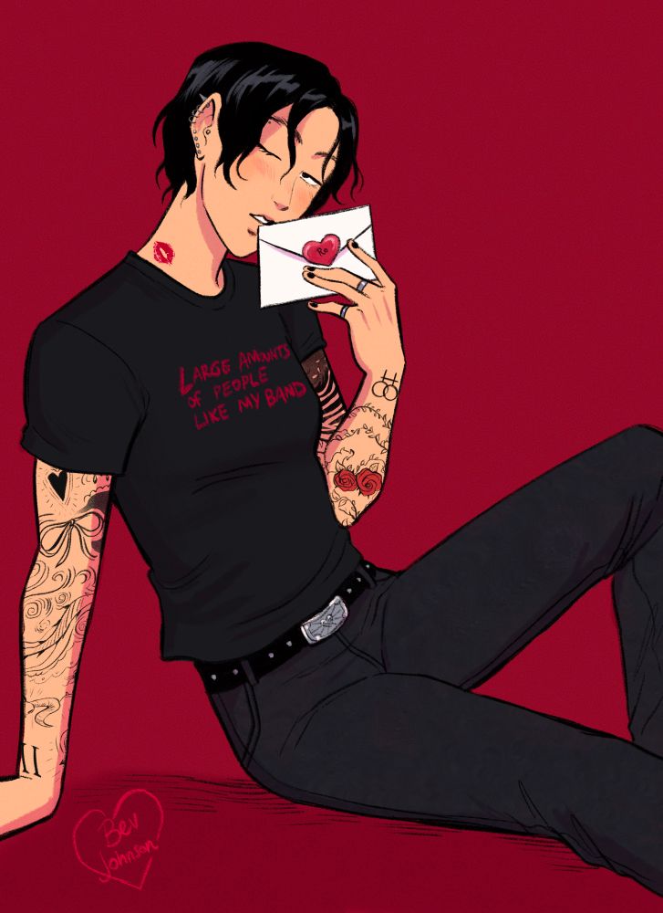 Ro holding a love letter