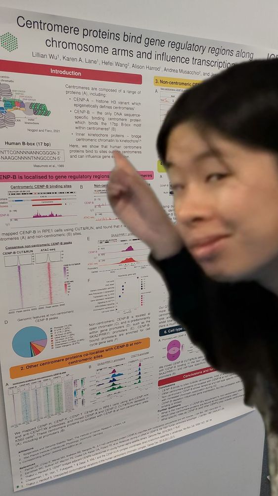 photo of Lillian in front of her poster