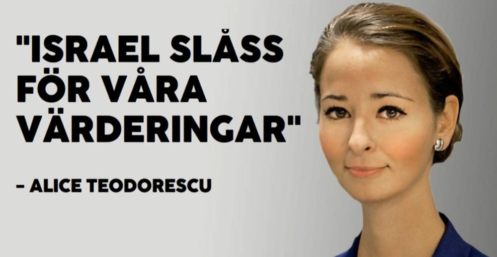 Alice Teodorescu: "Israel slåss för våra värderingar"