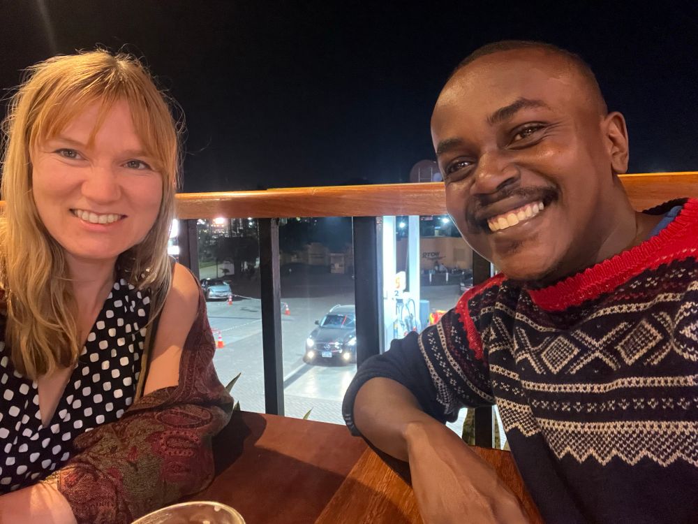 Selfie of OP and Ugandan surgical registrar Dr