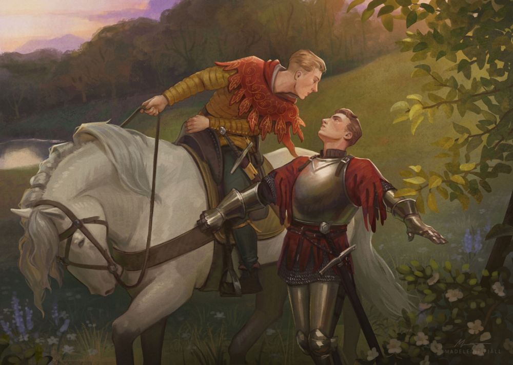 La belle dame sans merci by Frank Bernard Dicksee version of Hans and Henry from Kingdom Come Deliverance