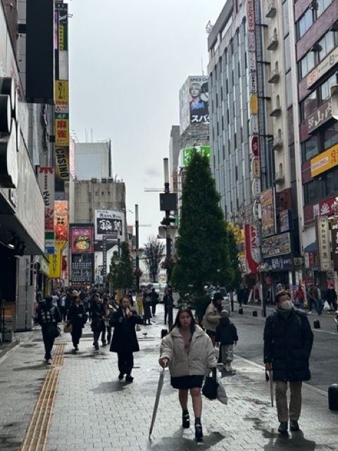 Exploring Shinjuku by foot not far from the mad scramble...