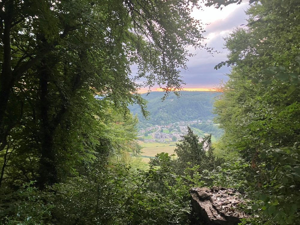 Sunset over Tintern from the Devil’s Pulpit (Offa’s Dyke path)