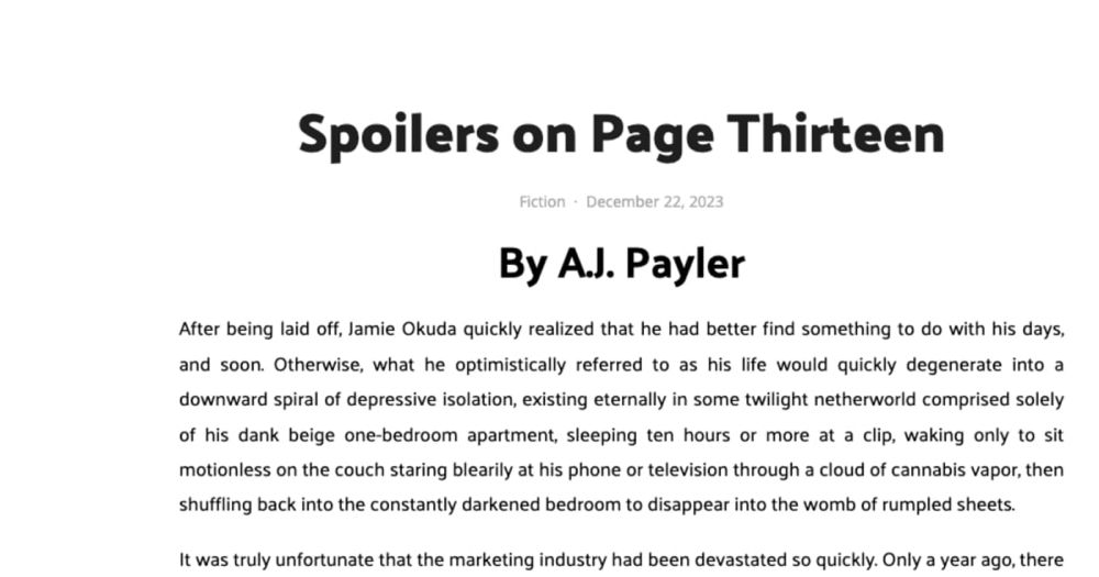 Subscribe | A. J. Payler's Newsletter