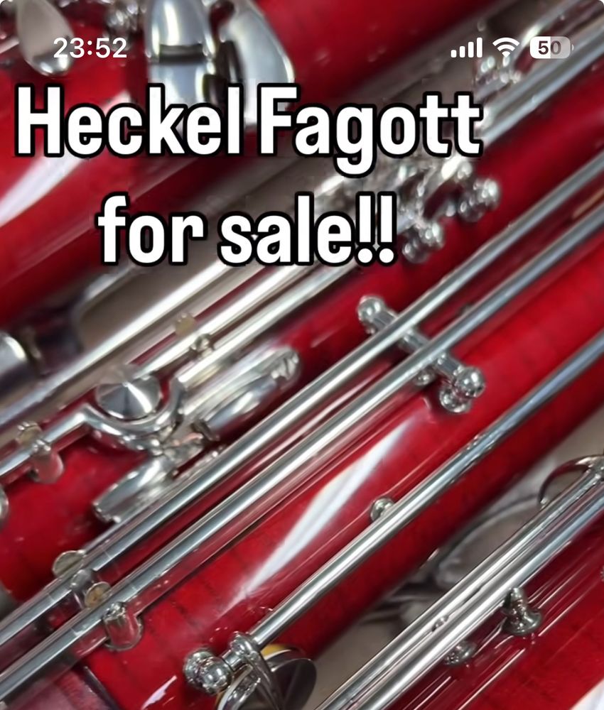 “Heckel Fagott for sale!!” picture of a mysterious instrument