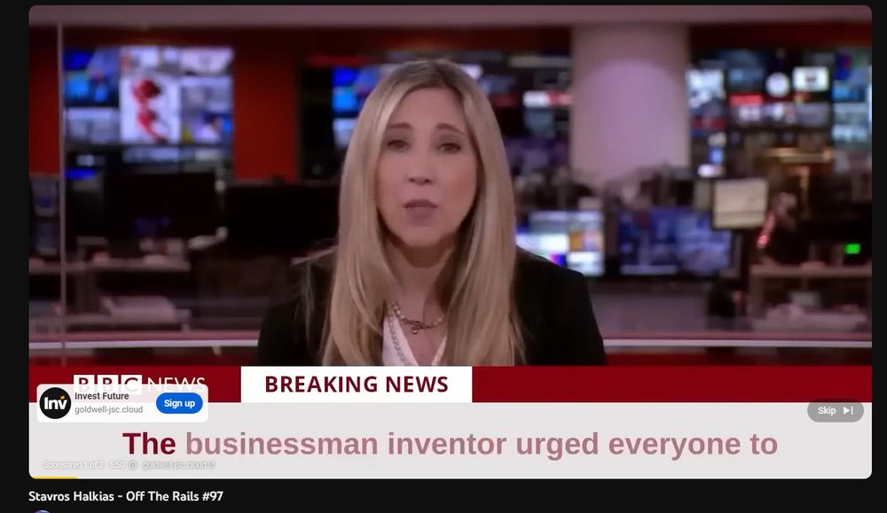 A fake BBC news report claiming Elon Musk invented some revolutionary...something