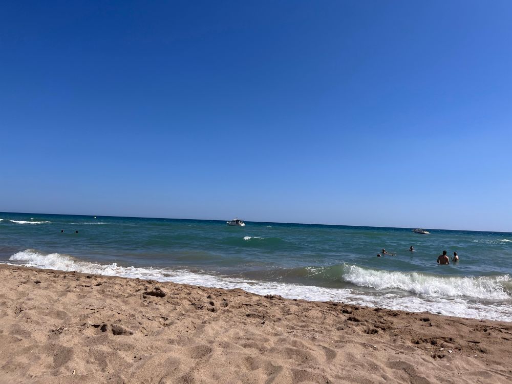 Mediterranean shore at Castelldefels