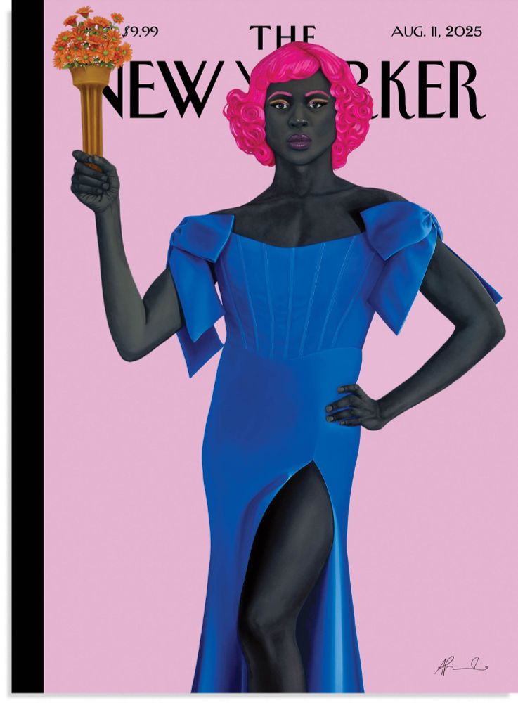 The cover of the August 11, 2025, issue of The New Yorker, by the artist Amy Sherald.