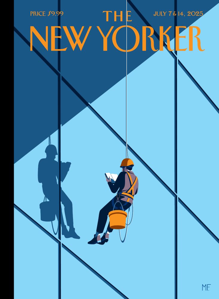 The cover of the July 7 & 14, 2025, special Fiction Issue of The New Yorker, by Malika Favre.