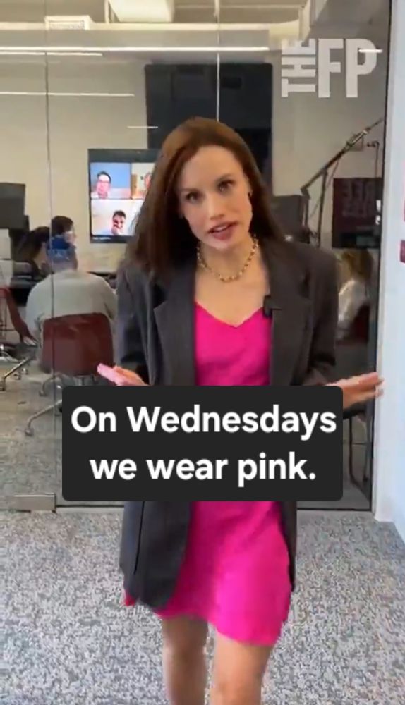The Free Press reporter Regina George says "On Wednesdays we wear pink" 