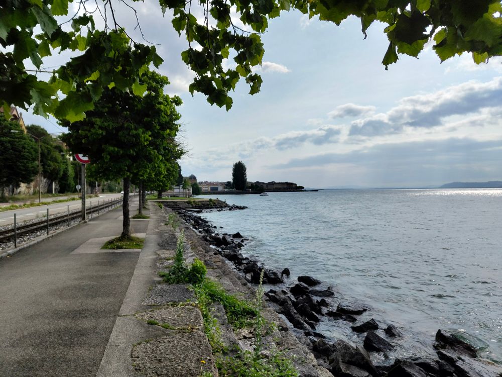 Promenade close to the lake area