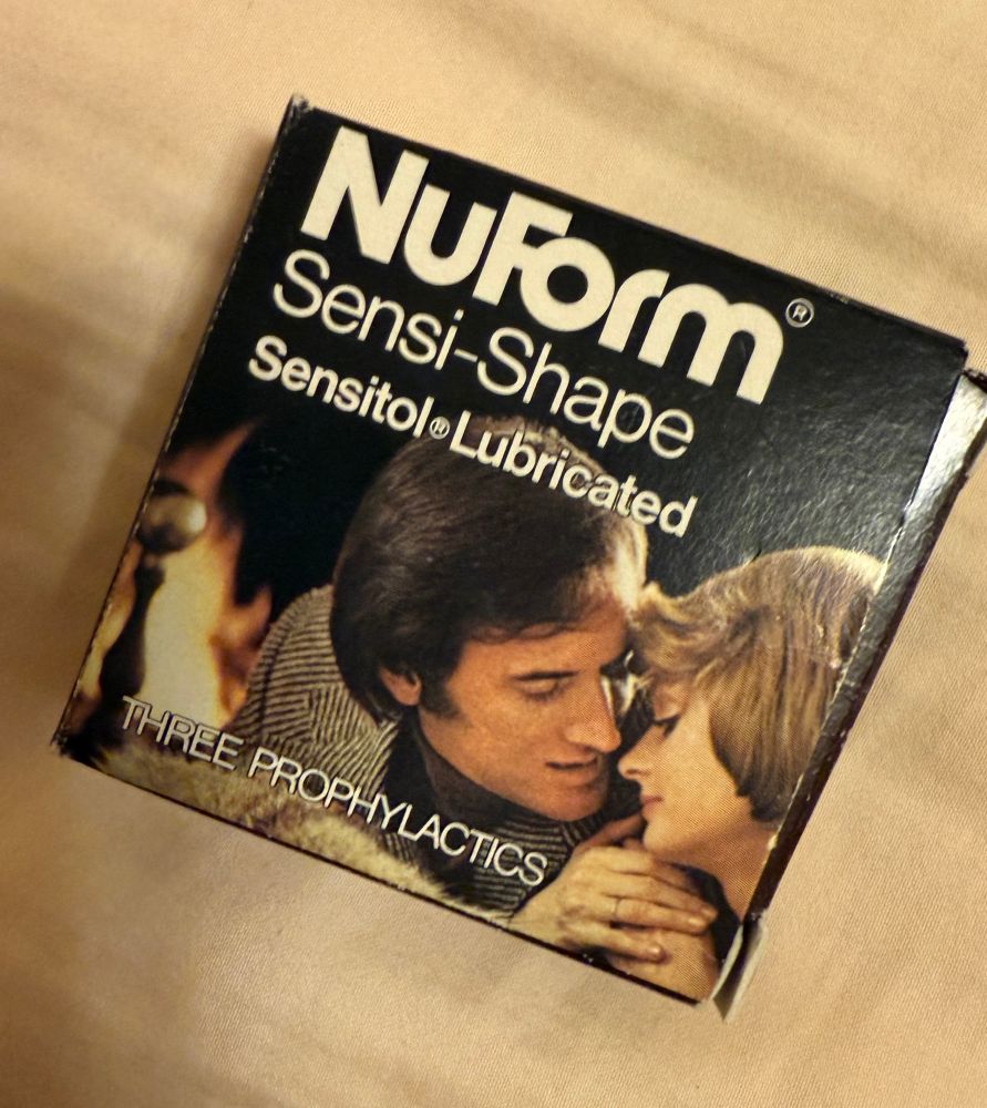 A condom box from the 1970’s