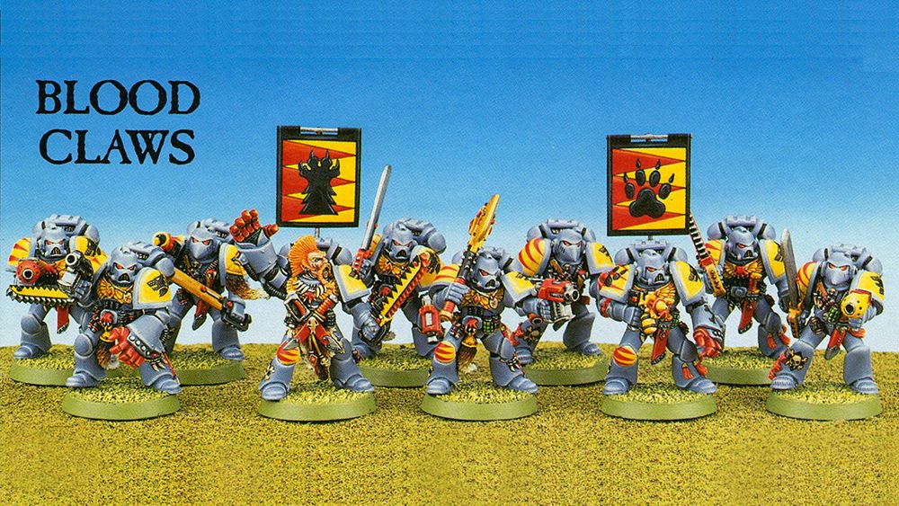 Space Wolves Blood Claws, made by Games Workshop in the mid 1990's. 
