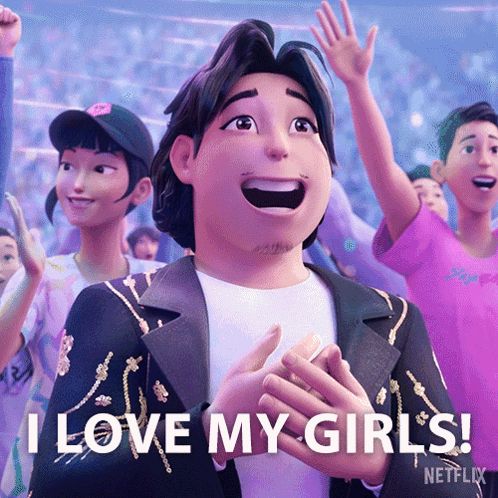Bobby saying “I love my girls!”