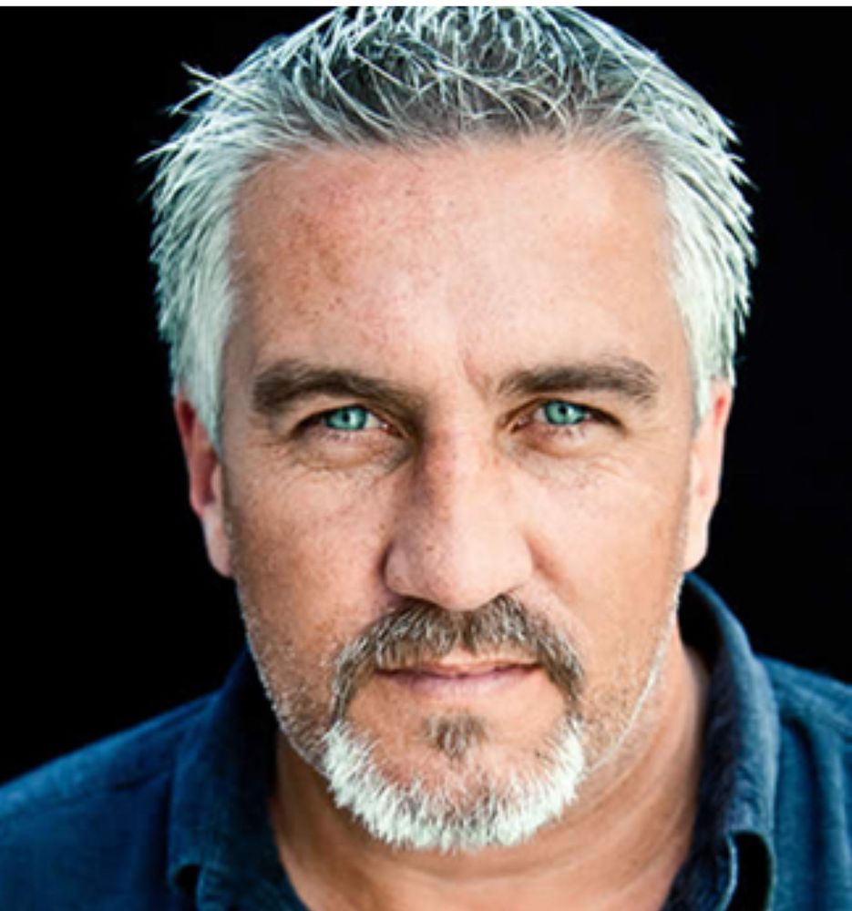 Blue-eyed, silver-haired Paul Hollywood. 