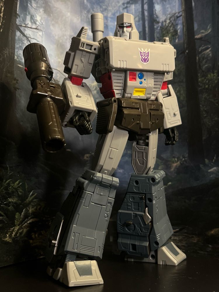 MEGATRON looking the most like himself that he’s ever looked in a transforming retail toy. He moves well and has some moving fingers. Surface detail is minimal, but may look like a bit much once those new smooth-ass Seekers come out? They may make a lot of Studio Series look like lumpy nonsense. We’ll see. This alt text is for transformers people. Sorry that you found your way here if not.