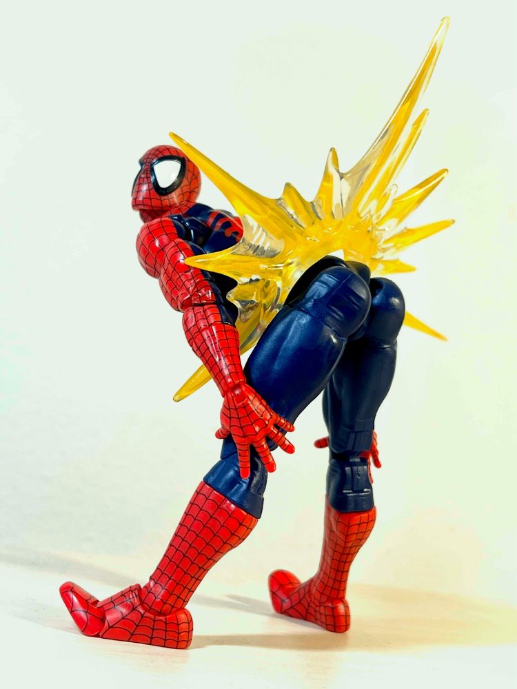 Spider-Man doing that thing you expect. It’s the butt thing. Why have I done this to myself? Is this my life? Yes.