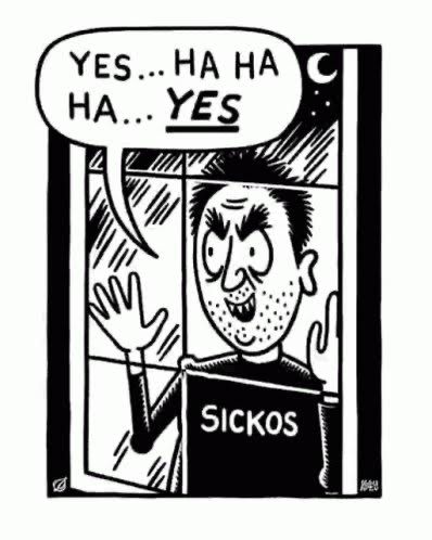 the sickos “yes… ha ha ha… yes” meme 