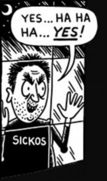 the sickos "yes... ha ha ha... yes!" meme