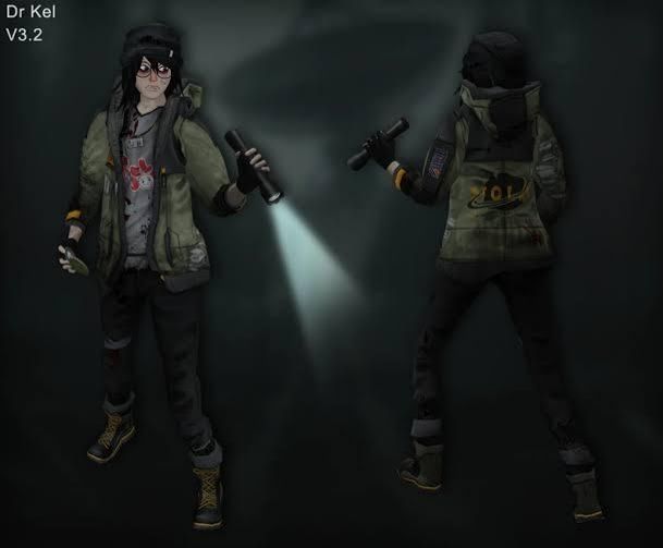 Pictures of Dr. Kel's model from Voices of the Void. He is an androgynous looking man.