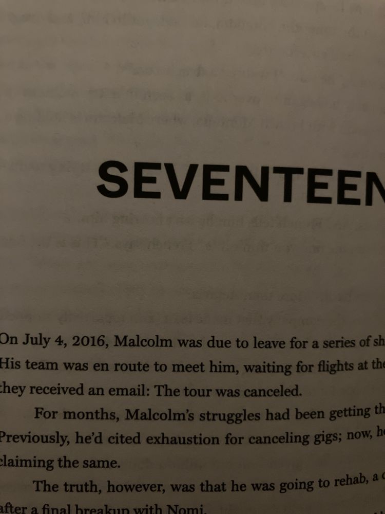 Chapter 17 page from most dope book about Mac miller 
