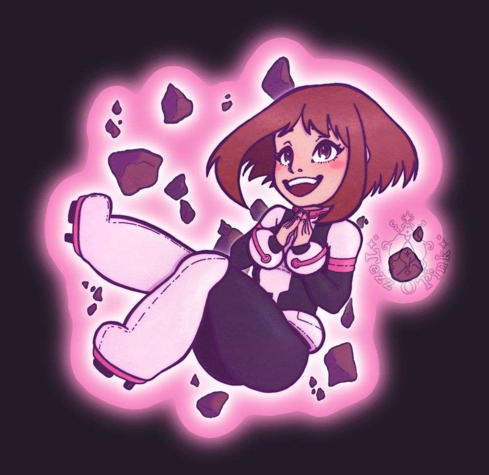 Fanart of Uraraka Ochako from my hero academia 