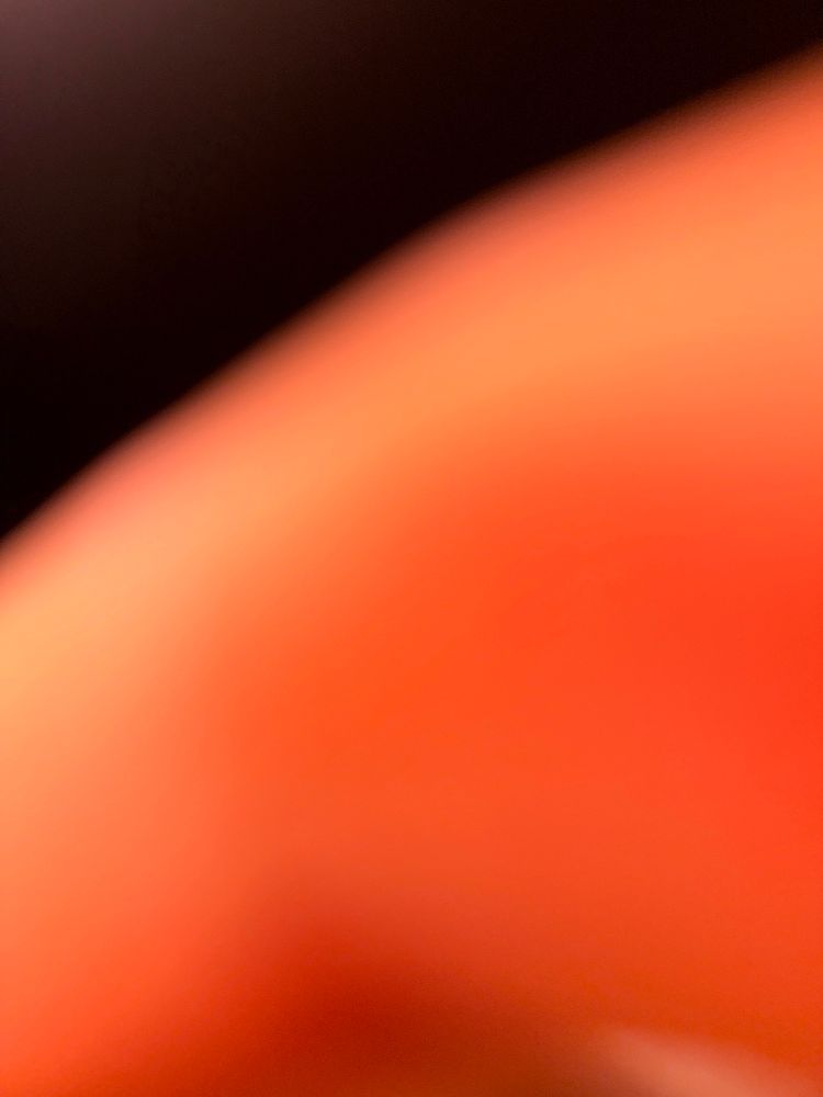 Close up of my finger in the dark.