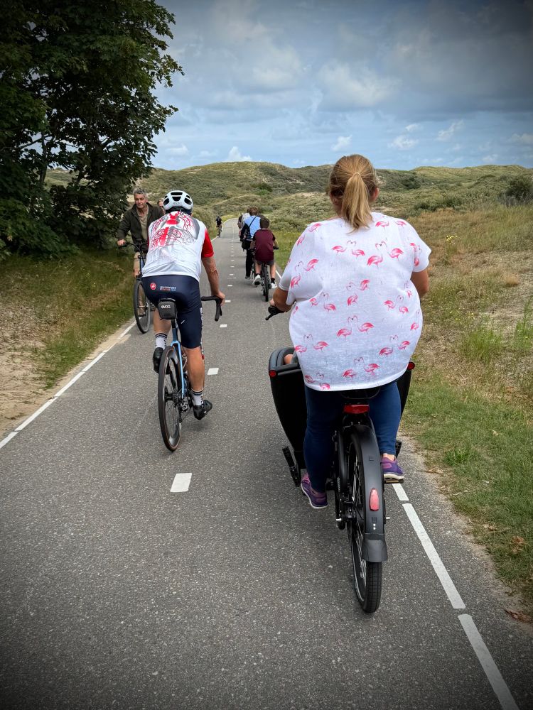Riding across the dunes