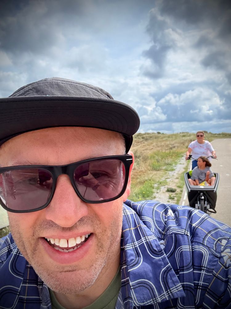 Riding across the dunes