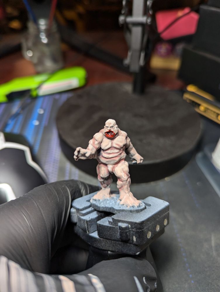 Large flesh zombie miniature 