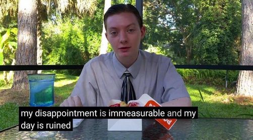 "My disappointment is immeasurable and my day is ruined" meme