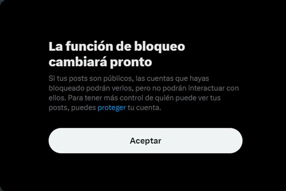 X anuncia el fin de la función de bloqueo de usuarios