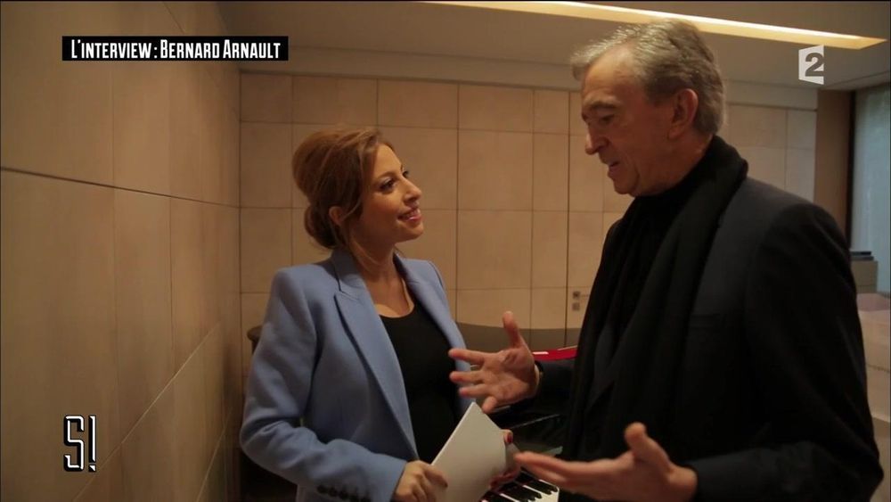 Salamé tout sourire face à Bernard Arnault