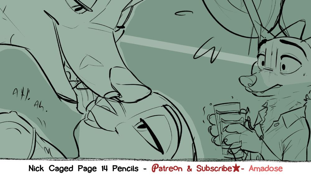 Little smootch from Owen to Judy in front of Nick Wilde, just the usual stuff. 100% canonical; just you wait, the next movie will prove it.
Drawn by me! Amadose!