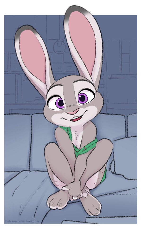 Judy Hopps sitting on a couch