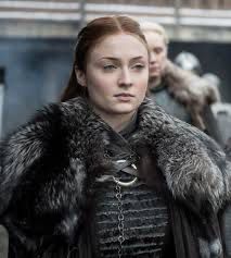 Sansa Stark, a fictional character from the tv series ‘Games of Thrones’