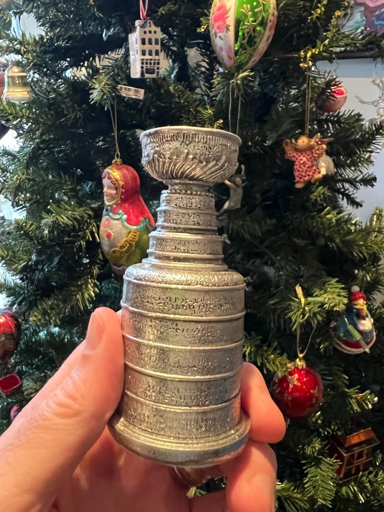 Stanley Cup decoration for the Christmas tree