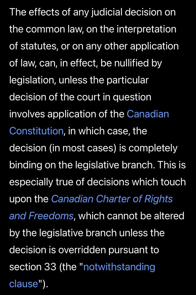 A description of the extent of Supreme Court of Canada jurisdiction and authority. 