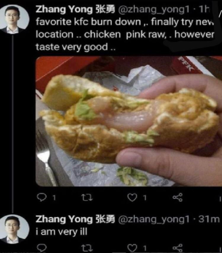 Raw chicken causing "the sickness"