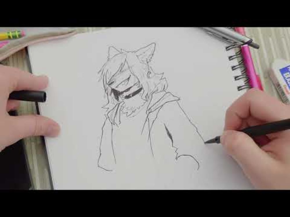 Making a Hot Topic OC (at Hot Topic) | Sketchbook Vlog 2
