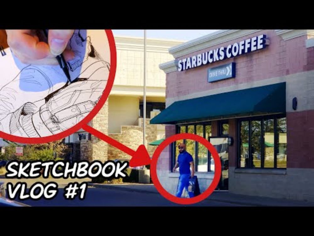 Getting Coffee and Drawing | Sketchbook Vlog 1