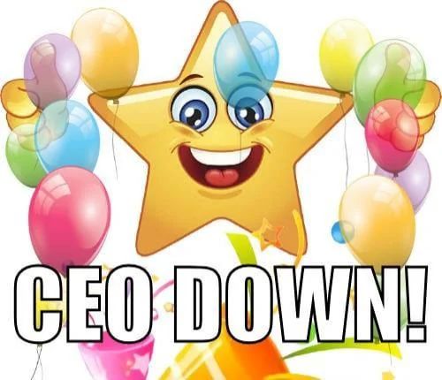 ceo down smiling star