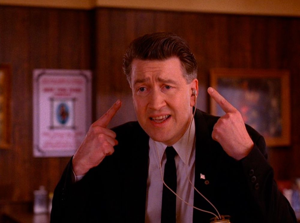 A screenshot of David Lynch in Twin Peaks