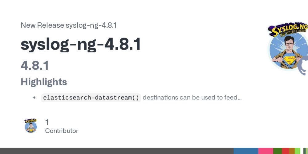 Release syslog-ng-4.8.1 · syslog-ng/syslog-ng