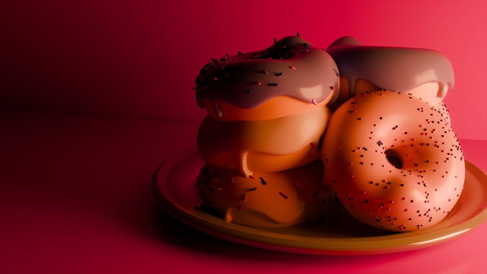 some nice 3d donuts i made