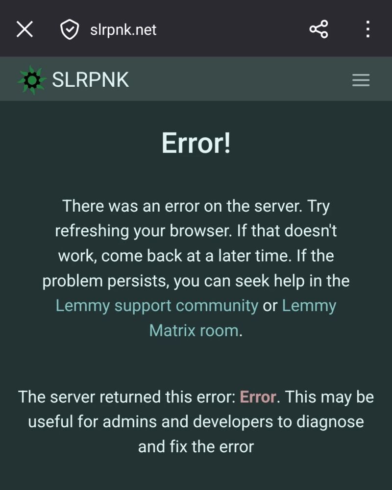 Error: Your Error Has Errored