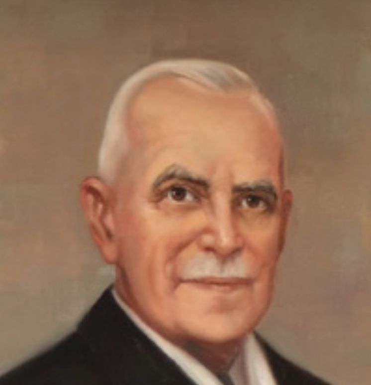 Innate of white man with brown eyes